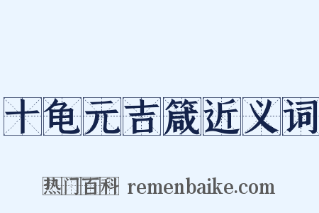 十龟元吉箴近义词是什么意思的图片